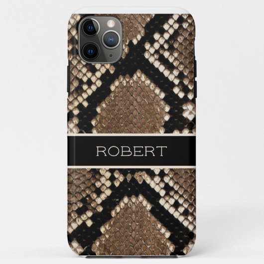 Realistisch getextureerde slangenhuidafdruk Case-Mate iPhone case (Achterkant)