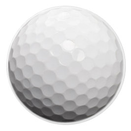 Realistisch Golf Ball Golfer-ontwerp Keramische Knop
