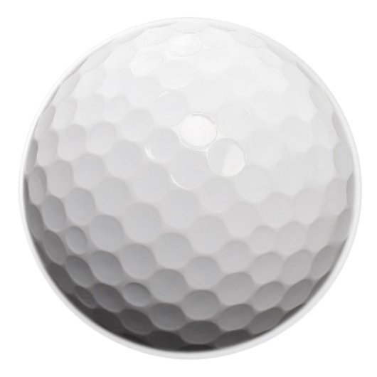 Realistisch Golf Ball Golfer-ontwerp Keramische Knop (Voorkant)