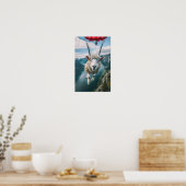 Realistisch GoPro-Afbeelding van een schaap met be Poster (Keuken)