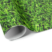 Realistisch grasfototextuur Fun Bright Green Cadeaupapier (Rol Hoek)
