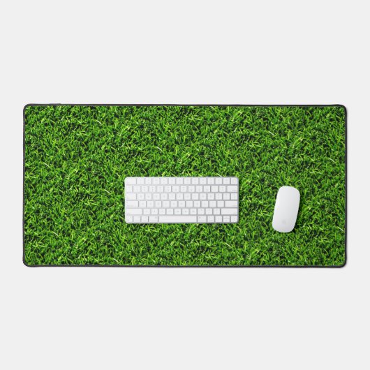 Realistisch grass fototextuur Funny Bright Green Bureaumat (Keyboard & Muis)