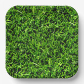 Realistisch grass fototextuur Funny Bright Green Papieren Bordje (Voorkant)