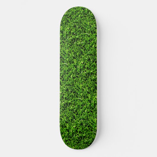 Realistisch grass fototextuur Funny Bright Green Persoonlijk Skateboard (Voorkant)