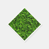 Realistisch grass fototextuur Funny Bright Green Servet (Hoek)