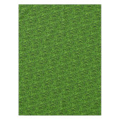 Realistisch grass fototextuur Funny Bright Green Tafelkleed (Voorkant)