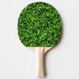 Realistisch grass fototextuur Funny Bright Green Tafeltennisbatje