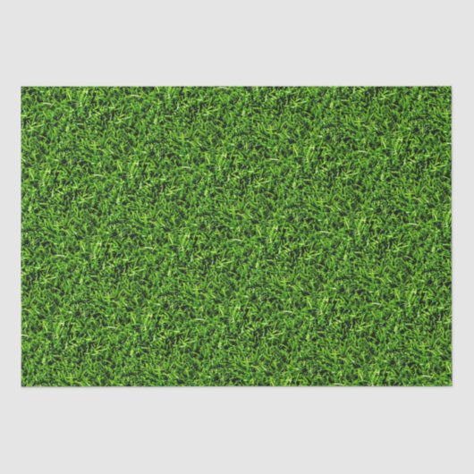 Realistisch grass fototextuur Funny Bright Green Tissuepapier (Voorkant)
