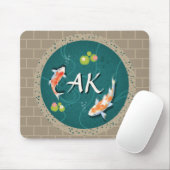 Realistisch-groene Japanse Koi Fish Pond Muismat (Met muis)