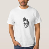 Realistisch hartlijnartikel t-shirt (Voorkant)