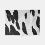 Realistisch Holstein Koeienhuid Kijk Fleece Deken (Voorkant (Horizontaal))