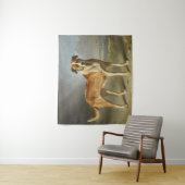 Realistisch Hondportret Kunst Wandkleed (In situ)