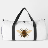 Realistisch honingbijenontwerp plunjezak (Achterkant)