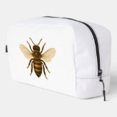 Realistisch honingbijenontwerp toilettasje (Rechterhoek)