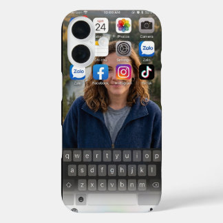 Realistisch iPhone-homescreen Bergmeer iPhone 16 Hoesje