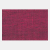 Realistisch Jute Rustiek Burgundy Lavendel & Paars Inpakpapier Vel (Voorkant)