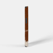 Realistisch kalfslederpatroon iPhone hoesje (Rechterkant)