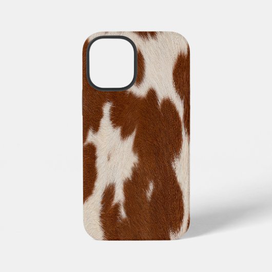 Realistisch kalfslederpatroon iPhone hoesje (Achterkant)
