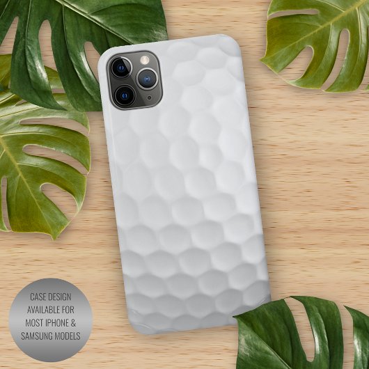 Realistisch kijkend Golfball Dimples Textielpatroo iPhone Hoesje