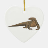 Realistisch Komodo Dragon/Monitor Lizard Keramisch Ornament (Voorkant)