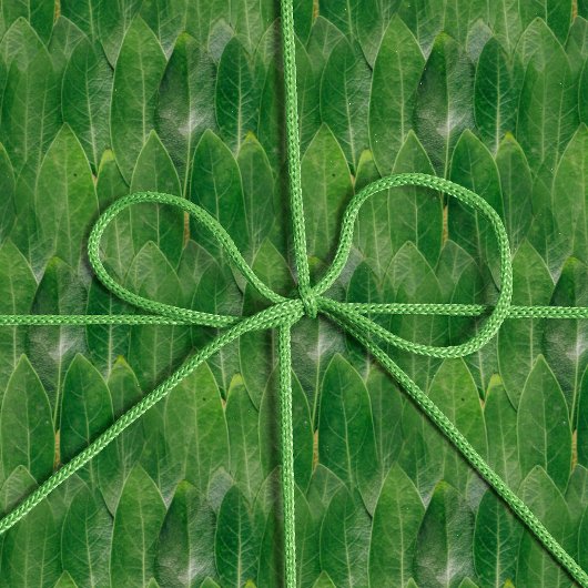 Realistisch leest fototextuur Fun Bright Green Cadeaupapier