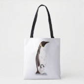 Realistisch legant keizer pinguïn met Baby Tote Bag (Voorkant)