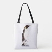 Realistisch legant keizer pinguïn met Baby Tote Bag (Achterkant)
