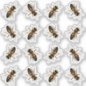 Realistisch Life-size Honeybee Imker Stickers (Voorkant)