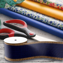 Realistisch lijntextiel Eenvoudige rotsblauw Grosgrain Lint