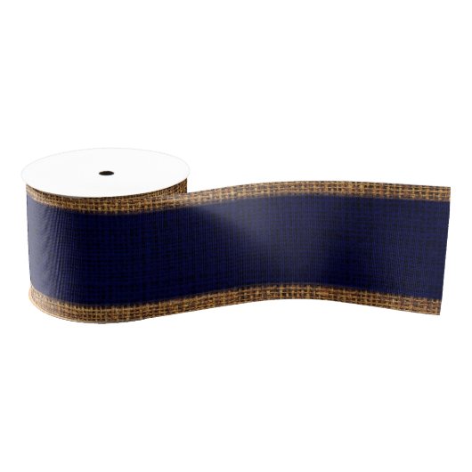 Realistisch lijntextiel Eenvoudige rotsblauw Grosgrain Lint (Spoel)