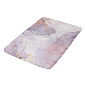 Realistisch liquide marmer met goud badmat (Gekanteld)