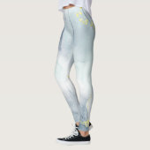 Realistisch liquide marmer met goud leggings (Links)