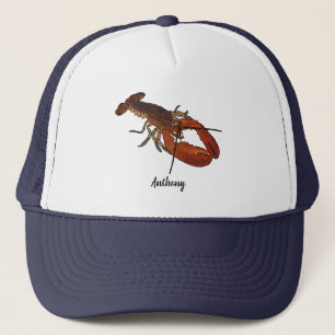 Realistisch Lobster grafische aangepaste tekst Trucker Pet