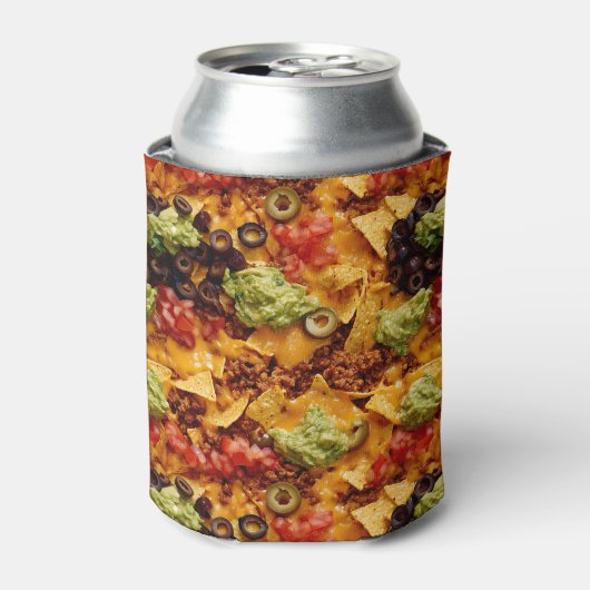 Realistisch Nacho Mexicaans eten Blikjeskoeler (Blikje Voorkant)