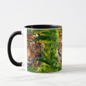 Realistisch Oerwoud Tiger Coffee-Mok - Tiger Mok (Links)