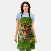 Realistisch Oerwoud Tiger Schort Green (Gedragen)