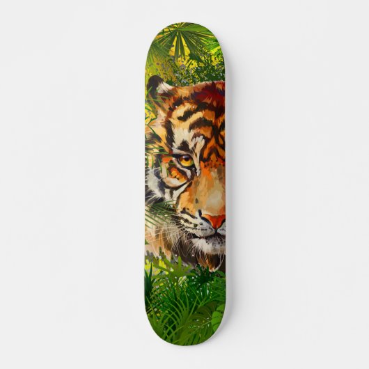 Realistisch Oerwoud tijger - tijgerskateboard Persoonlijk Skateboard (Voorkant)