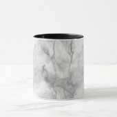 Realistisch ontwerp in wit marmer mok (Midden)
