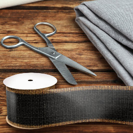 Realistisch opbergvak Eenvoudige afbeelding zwart Satijnen Lint