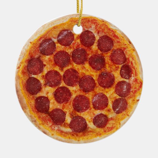 Realistisch Ornament Pizza (Voorkant)