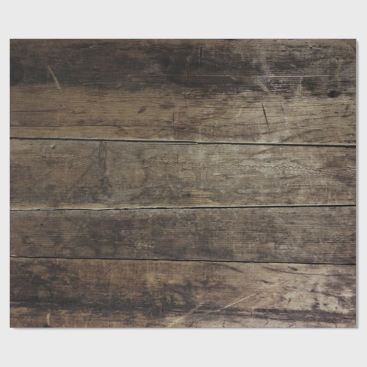 Realistisch oude planken cadeaupapier (Vlak)