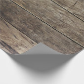 Realistisch oude  planken cadeaupapier (Hoek)
