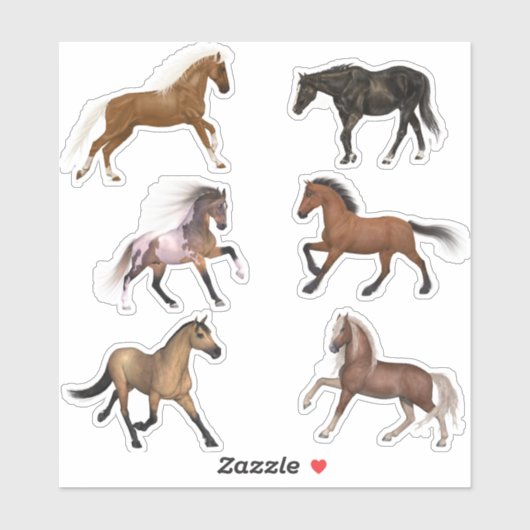 Realistisch Paard Stickers (Vel)