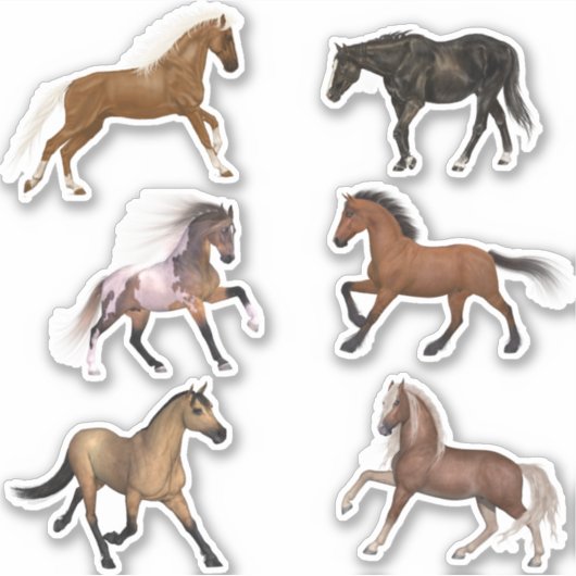 Realistisch Paard Stickers (Voorkant)