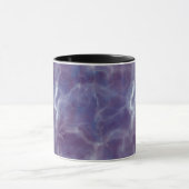 Realistisch Paars Marmer Design Mok (Midden)
