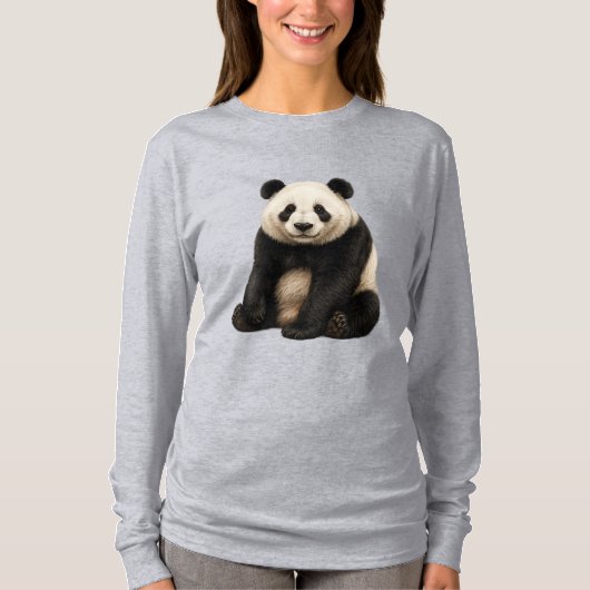Realistisch Panda Charm T-Shirt (Voorkant)