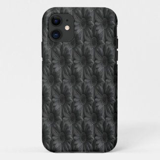 Realistisch patroon van zwarte chrysanten - Zwart Case-Mate iPhone Case