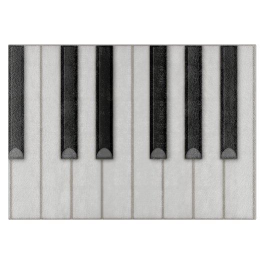 Realistisch Piano Keys  Snijplank (Voorkant)