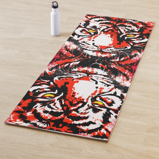 Realistisch Red Tiger Yoga Mat - grote katten in h (In situ)