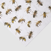 Realistisch restanten van honingbijen of deklaagpa tissuepapier (Detail)